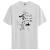 Dark Sketch - %100 Pamuklu Erkek Beyaz Tişört - Premium Quality thumbnail 1