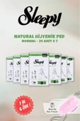 7 AL 6 ÖDE Sleepy Natural Hassas Hijyenik Ped Normal 24 Adet ve Şampuan Fırçası - 1