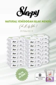 Sleepy 28 AL 25 ÖDE Natural Yenidoğan Islak Bebek Havlusu 60'lı ve Bebe Pamuğu thumbnail 1