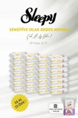 Sleepy Sensitive 28 AL 25 ÖDE Islak Bebek Mendili 50'li ve Bebe Temizleme Pamuğu - 1