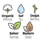 Sleepy Natural Yenidoğan Islak Bebek Havlusu 60'lı 11 AL 10 ÖDE ve Bebe Pamuğu - 3