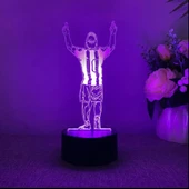 3D Messi Dekoratif Gece Lambası Renkli - 1
