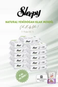 Sleepy Natural Yenidoğan Islak Bebek Havlusu 60'lı 11 AL 10 ÖDE ve Bebe Pamuğu - 1