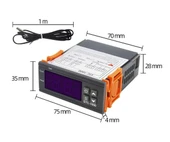STC-1000 Sıcaklık Termostatı 220V 10A 110V-220V Isıtıcı Soğutucu Dijital Ekran 10K NTC Sıcaklık Sensörü Kuluçka Akvaryum Buzdolabı Fırın - 5