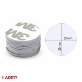 13.56Mhz 25mm Rfid Para Tip Etiket Ntag215 Manyetik Sticker Proximity Göstergeç Kart 13.56 Mhz Kapı Geçiş Personel Takip Depo Havuz ISO14443A thumbnail 5