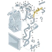 VW Passat B5 1997-2000 1.9TDi AFN Devirdaim Su Borusu 028121065AE - 2