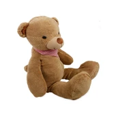 Halley Fularlı Favori Peluş Ayıcık 50 Cm. - Kahverengi - 2