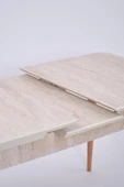 Milano Traverten Boyalı Mdf Mutfak Masa Takımı 80x130 - 5