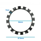 16 Led Halka WS2812B 5050 Rgb Led 16 Bit NeoPixel Halka Ring WS2812B 5050 Rgb Led Modül 16lı Dijital Adreslenebilir Lamba thumbnail 3