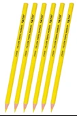 Sarı Kalem Kopya 6 Adet Fatih Sarı Kurşun Kalem Kumaş Kalemi Tekstil Kalemi Mimar Demir Marangoz - 1