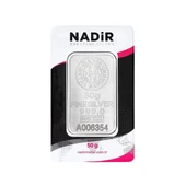 Ercan Altın 50 GR 999 Milyem NadirGold Gram Külçe Gümüş - 1