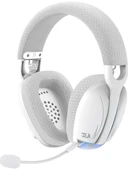 REDRAGON H878 SKULD PRO TRI-MODE KABLOSUZ 7.1 SURROUND AYDINLATMALI GAMING KULAKLIK BEYAZ-GRI - 1