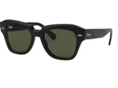 Ray-Ban Rb2186 901 N9 49 State Street Unisex Siyah Güneş Gözlüğü - 1