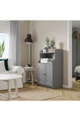 Büfe, Gri, 70x116 cm Depolama ve Organizasyo Vitrin - 1