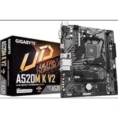 GIGABYTE AMD A520M-K V2 DDR4 5100(OC) VGA HDMI AM4 PCI-E GEN3 M.2 USB 3.2 - 1