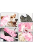 1 Çift Kedi Köpek Yıkama Fırçası Pet Banyo Silikon Bulaşık Yıkama Eldiveni Isıya Dayanıklı Fırça - 2