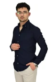 Erkek Likralı Spor Silim Fit Gömlek BGL-ST04326 thumbnail 10