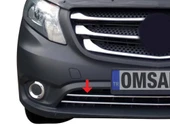 OMSA Mercedes Vito W447 Krom Ön Tampon Çıtası 2 Parça 2014-2024 Arası - 5