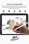 iPad Pencil 2025 M3 11 Nesil 11 inç Uyumlu Avuçiçi Red Eğim Özellikli Bluetoothlu Dokunmatik Kalem - 2
