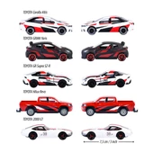 Majorette toyota racing 5,li gift pack supra - 1