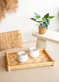 The Mia TPS0071 Wicker Bambu Tepsi 41x28 Cm - 3