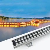 Sıva üstü Wallwasher lüks asil dekoratif ışık show gösteri aydınlatma dış duvar açık alan enerji tasarruflu tek renk Soğuk beyaz LED A-1003 30cm 9W - 8