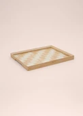 The Mia TPS0066 Wicker Bambu Tepsi 31x25 Cm - 2
