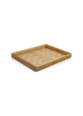 The Mia TPS0068 Wicker Bambu Tepsi 31x25 Cm - 1