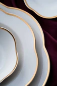 Acar 6957 Aveline 6 Kişilik 29 Parça Porselen Yemek Takımı Gold - 5
