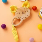 Hobi Baby Araba Figürlü Organik Ahşap Diş Kaşıyıcı - 4