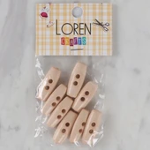 Loren Crafts Pudra Pembe 8 Li Çoban Düğmesi - 69 - 1