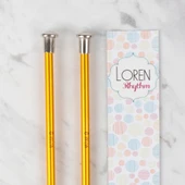Loren Rythm 6mm Sarı Renkli Metal Örgü Şişi - 2