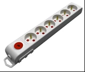 Mutlusan Rı-Tech 6lı 5mt Anahtarlı Upsli Grup Priz (001 175 640002 05 00) - 1