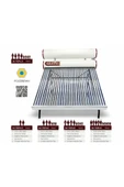 ERASLAN  Güneş Enerjisi 30 Vakum Tüplü Duble Güneş Enerji Sıcak Su Sistemleri thumbnail 2