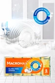 Macromax Klasik Yeşil Oluklu Sünger 5'li - 3