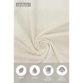 4'lü Bej Saçaklı Düğün Havlusu 94Gr %100 Pamuk  40x70 cm El ve Yüz Havlusu - 3