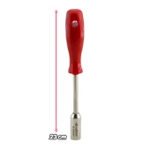 Lokma Uçlu Tornavida 13 mm Altıgen Köşeli 23 cm Plastik Saplı 1 Adet 230 mm - 2
