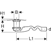 Geberit CleanLine20 Duş Kanalı Seti 30-60 cm Paslanmaz Çelik - Paslanmaz Kenar (Sifon Dahil Set) - 3