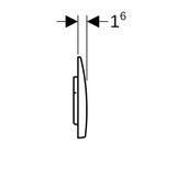 Geberit Alpha35 Kumanda Kapağı Çift Basmalı, Beyaz, 115.045.11.5 - 4