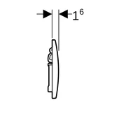 Geberit Alpha01 Kumanda Kapağı Çift Basmalı, Beyaz, 115.035.11.1 - 4