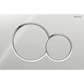 Geberit Sigma01 Kumanda Kapağı, Çift Basmalı, Parlak Krom, 115.770.21.5 - 1