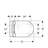 Geberit Selnova Premium Rimfree Asma Klozet (Yavaş Kapanır Kapak Dahil)503.022.00.1 - 4
