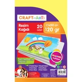 Craft And Arts Resim Kağıdı 20 Li 35X50 Cm 120 Gr 1 Paket - 1