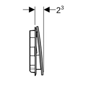 Geberit Sigma70 Çift Basmalı Kumanda Kapağı, Bronz, 115.622.QB.1 - 4
