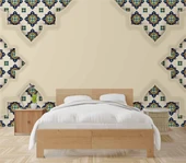 Etnik Motif Çini Desenli Duvar Kağıdı - 2
