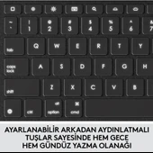LOGITECH COMBO TOUCH DOKUNMATİK PANELLİ KLAVYELİ KILIF GRİ IPAD PRO 12.9 INC 5. GEN. 920-010186 - 9