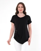 Vedi Minimalist Oversize Kısa Kol T-Shirt - Günlük Şıklık - 5