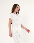 Vedi Minimalist Oversize Kısa Kol T-Shirt - Günlük Şıklık - 2