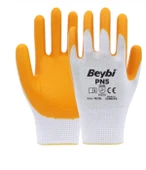 Beybi PN5 Polyester Örme Nitril Eldiven No:10 -288 Çift - 1