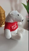 vintage coca cola mutlu  yıllar yazılı peluş ayıcık 18 cm - 2